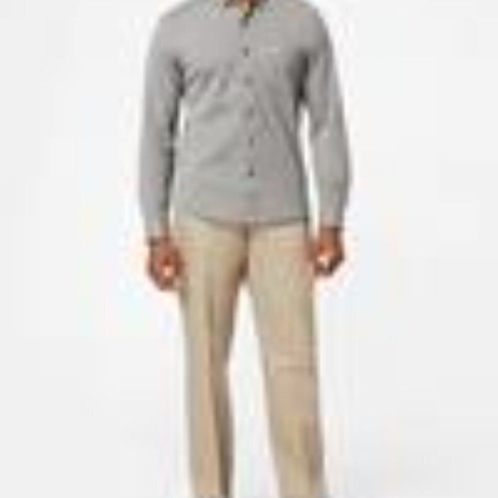 Dockers D3 Classic Fit Flat Front Men's Dress Pants Size 42 - Cream Color